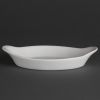 Olympia Whiteware Oval Eared Dishes 204mm (Pack of 6)