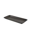 GenWare Black Vintage Steel Tray 36 x 16.5cm - Pack of 12