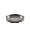 GenWare Vintage Steel Presentation Plate 20.5cm - Pack of 6
