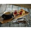 Genware Porcelain Black Bowl Shaped Cup 25cl/ 8.75oz - Pack of 6