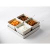 Genware Porcelain Square Dish Holder 17.9cm/ 7