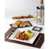 Genware Porcelain Rectangular Dish Holder 28 x 8cm/ 11 x 3.25