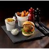 Genware Natural Edge Slate Platter 28 X 28cm - Pack of 6