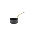 GenWare Black Vintage Steel Mini Sauce Pan 7 x 3.75cm - Pack of 6