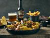 GenWare Black Vintage Steel Coupe Plate 24cm - Pack of 12