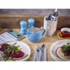 GenWare Porcelain Blue Teapot with St/ St Lid & Infuser 50cl/ 17.6oz - Pack of 6