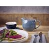 GenWare Porcelain Grey Teapot with St/ St Lid & Infuser 50cl/ 17.6oz - Pack of 6
