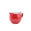 GenWare Porcelain Red Teapot with St/ St Lid & Infuser 50cl/ 17.6oz - Pack of 6