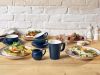GenWare Porcelain Matt Blue Jug 14cl/ 5oz - Pack of 6