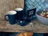 GenWare Porcelain Matt Blue Jug 14cl/ 5oz - Pack of 6