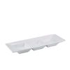 GenWare Porcelain Triple Dish 25.4 x 9cm/ 10 x 3.5