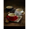 Genware Porcelain Black Saucer 16cm/6.25