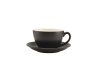 Genware Porcelain Matt Black Bowl Shaped Cup 34cl/ 12oz - Pack of 6