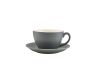 Genware Porcelain Matt Grey Bowl Shaped Cup 34cl/ 12oz - Pack of 6