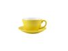 Genware Porcelain Yellow Bowl Shaped Cup 34cl/ 12oz - Pack of 6