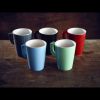Genware Porcelain Green Latte Mug 34cl/ 12oz - Pack of 6