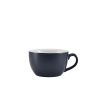 GenWare Porcelain Matt Blue Bowl Shaped Cup 25cl/ 8.75oz - Pack of 6