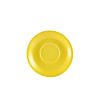 Genware Porcelain Yellow Saucer 16cm - Pack of 6
