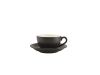 Genware Porcelain Matt Black Bowl Shaped Cup 17.5cl/ 6oz - Pack of 6