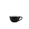 Genware Porcelain Matt Black Bowl Shaped Cup 17.5cl/ 6oz - Pack of 6