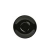 Genware Porcelain Black Saucer 16cm/ 6.25