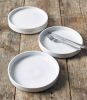 Genware Porcelain Low Presentation Plate 18cm/ 7
