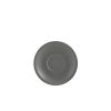 Genware Porcelain Matt Grey Saucer 13.5cm/ 5.25