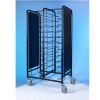 Black Epoxy Coated Tray Clearing Trolleys