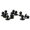 Whites Stud Buttons Black (Pack of 12)