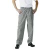 Chef Works Essential Baggy Pants Small Black Check