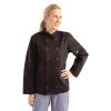 Whites Vegas Unisex Chefs Jacket Long Sleeve Black