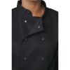 Whites Vegas Unisex Chefs Jacket Long Sleeve Black