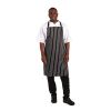 Whites Bib Apron Butchers Stripe Black