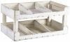 White Wash Wooden Display Crate Stand