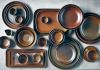 Terra Porcelain Rustic Copper Narrow Rectangular Platter 31 x 14cm - Pack of 6