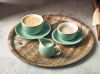 GenWare Porcelain Matt Sage Bowl Shaped Cup 17.5cl/ 6oz - Pack of 6