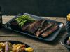 GenWare Black Vintage Steel Tray 31.5 x 21.5cm - Pack of 12