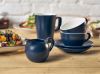 GenWare Porcelain Matt Blue Jug 14cl/ 5oz - Pack of 6