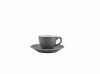 Genware Porcelain Matt Grey Bowl Shaped Cup 9cl/3oz - Pack of 6