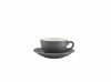 Genware Porcelain Matt Grey Saucer 13.5cm/ 5.25