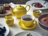 Genware Porcelain Yellow Bowl Shaped Cup 34cl/ 12oz - Pack of 6