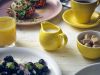 Genware Porcelain Yellow Jug 14cl/ 5oz - Pack of 6