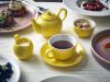 Genware Porcelain Yellow Teapot 45cl/15.75oz - Pack of 6