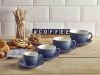 Genware Porcelain Grey Bowl Shaped Cup 17.5cl/ 6oz - Pack of 6