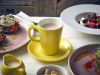 Genware Porcelain Yellow Latte Mug 34cl/ 12oz - Pack of 6