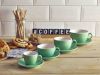 Genware Porcelain Green Saucer 13.5cm/ 5.25