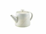 Terra Porcelain Pearl Teapot 50cl/17.6oz - Pack of 6