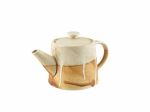 Terra Porcelain Roko Sand Teapot 50cl/17.6oz - Pack of 6