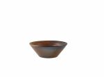 Terra Porcelain Rustic Copper Conical Bowl 14cm - Pack of 6