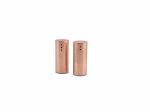 Copper Plated Straight Sided Salt & Pepper Set 7.5cm